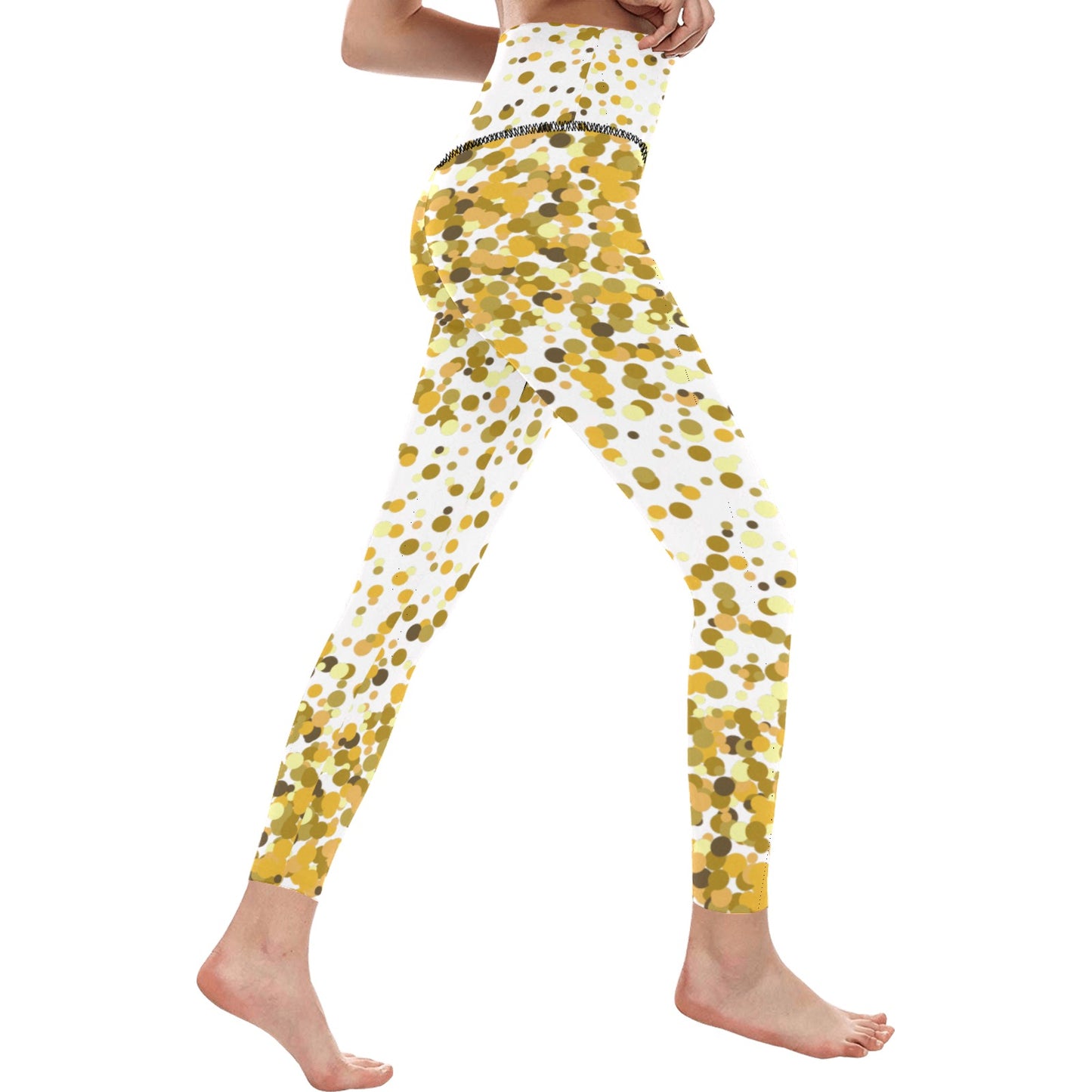 Gold Confetti Women's Leggings