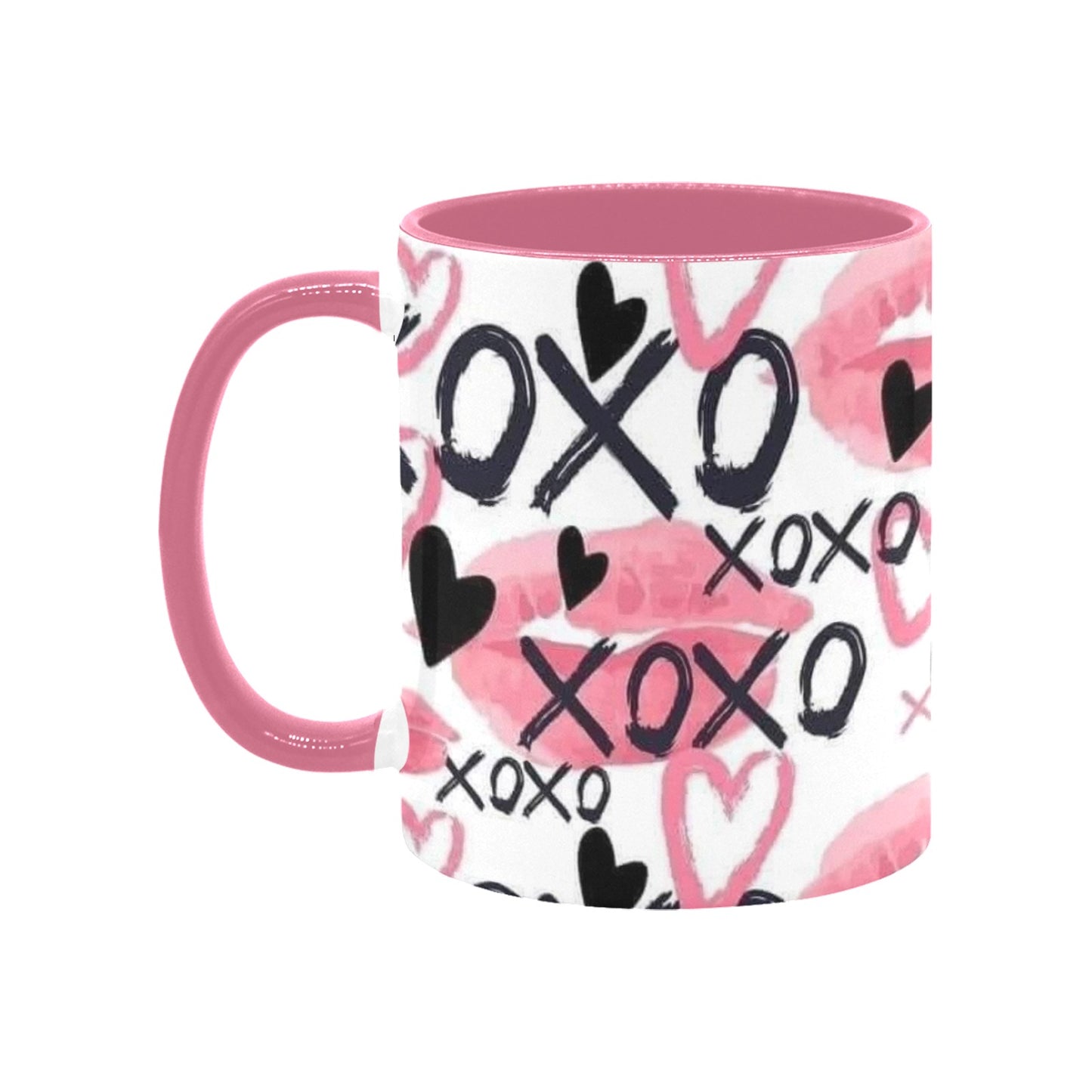 XOXO Valentine”s Day Custom Inner Color Mug (11oz)