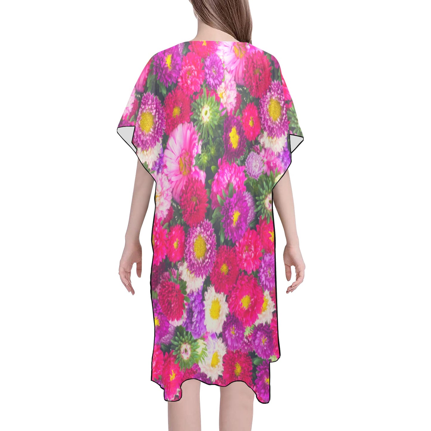 Pink Flow Chiffon Cover Up