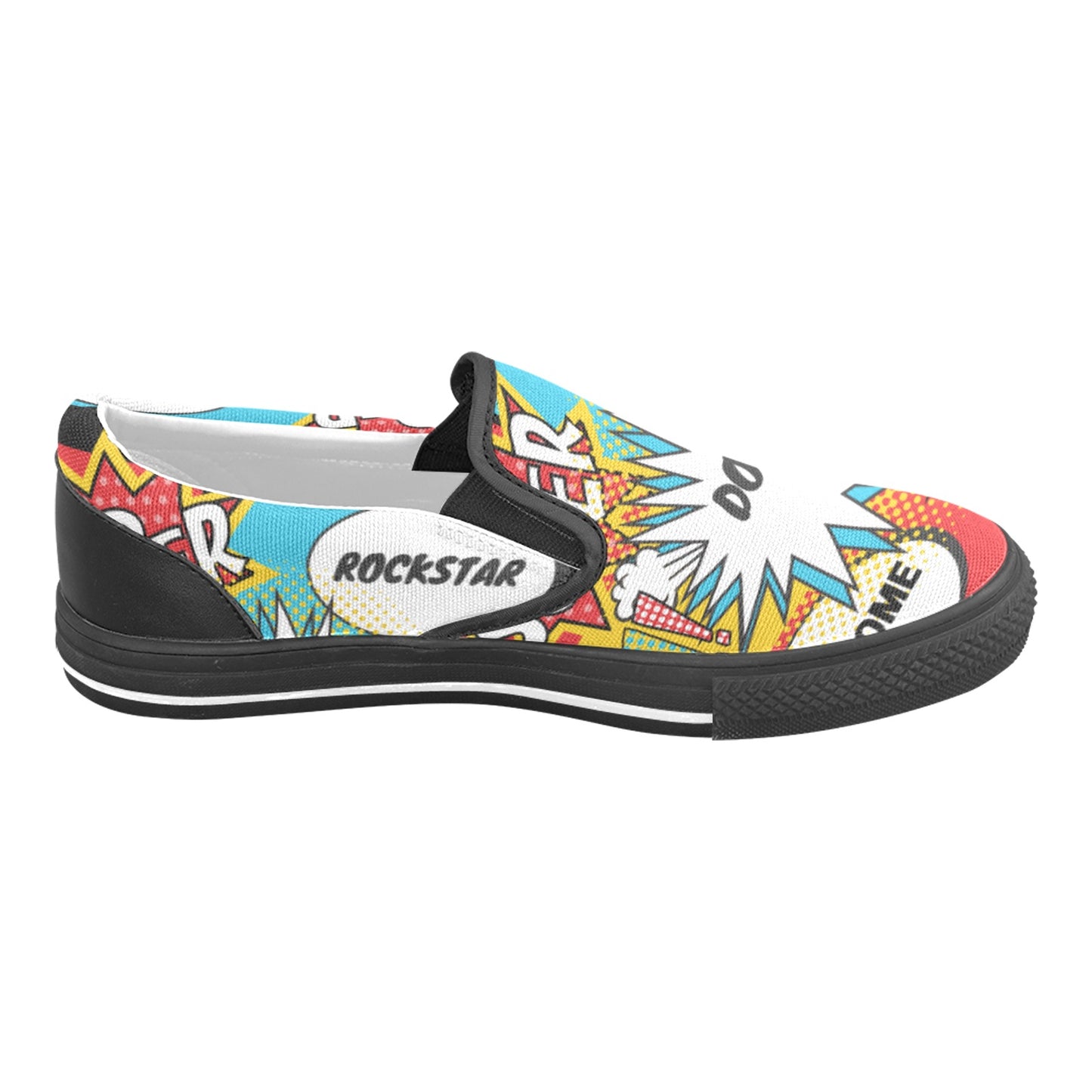 Comic Words Men's Slip-on Shoes