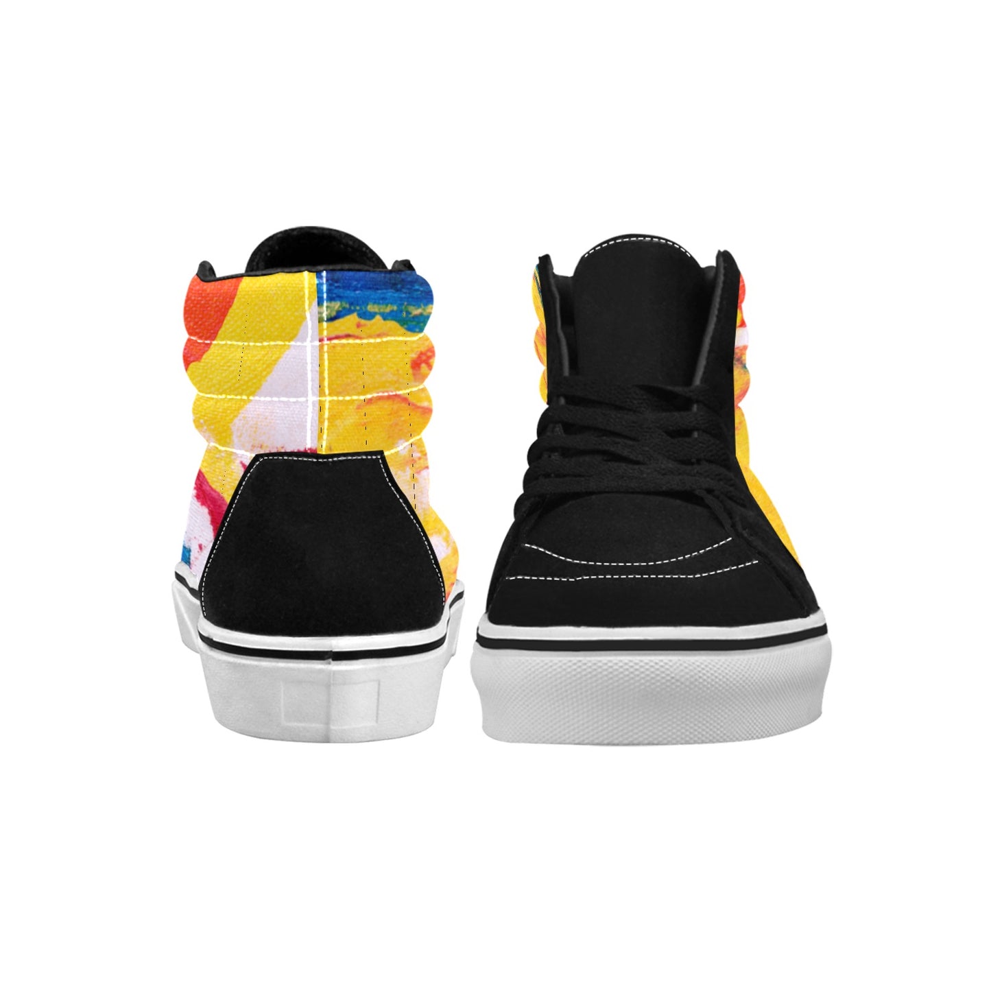 Mural Women's High Top Skateboarding Shoes