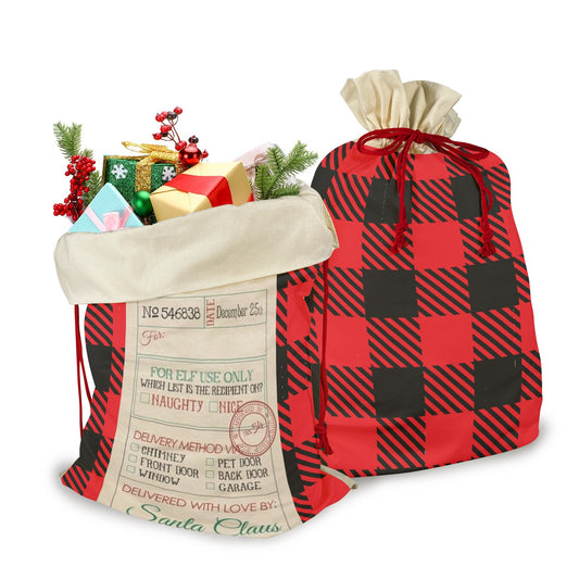 CHRISTMAS - Santa Sack Santa Claus Drawstring Bag 21"x32"