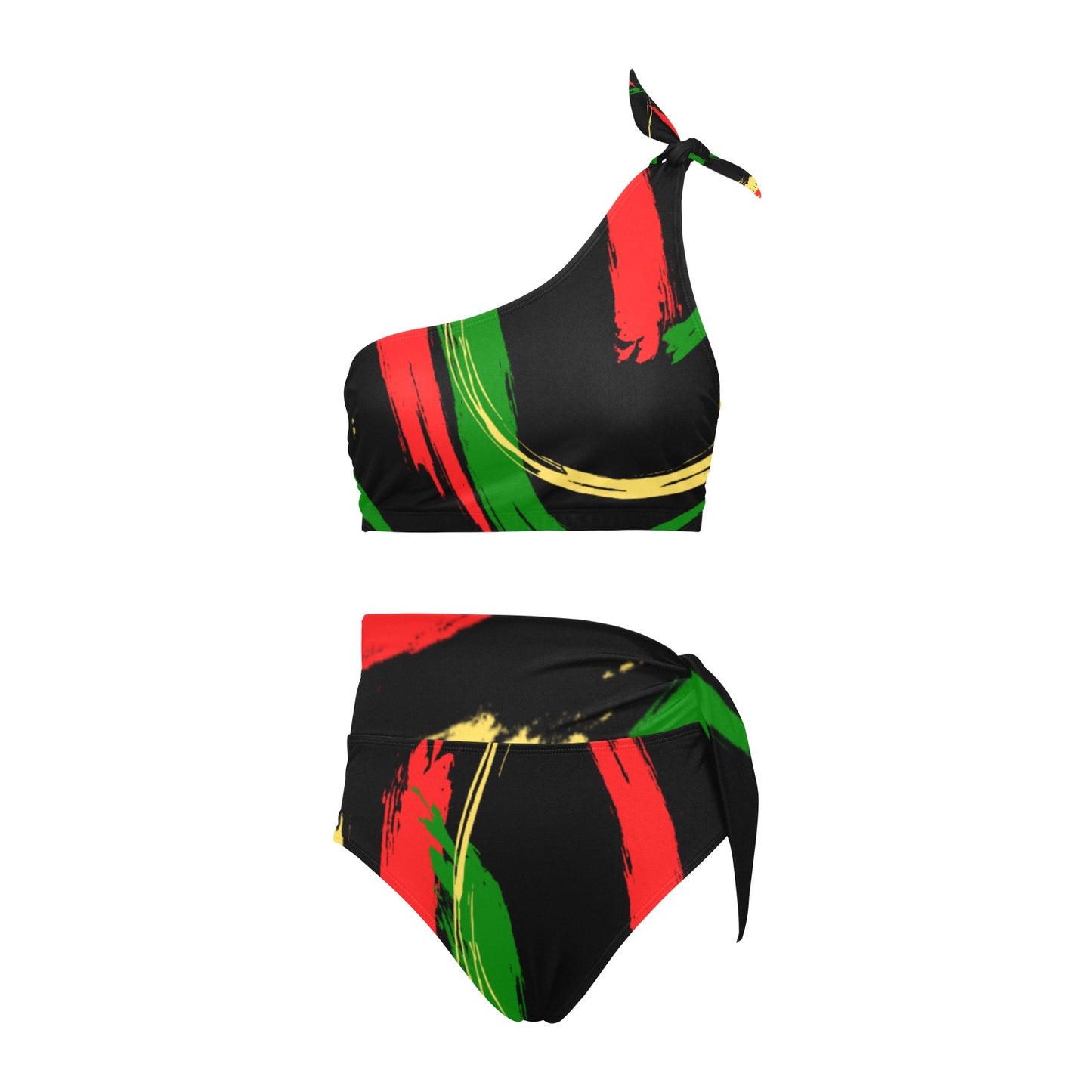 For The Culture One Shoulder Bikini Set