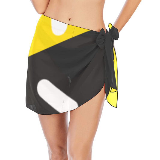 Black & Yellow Beach Sarong Wrap