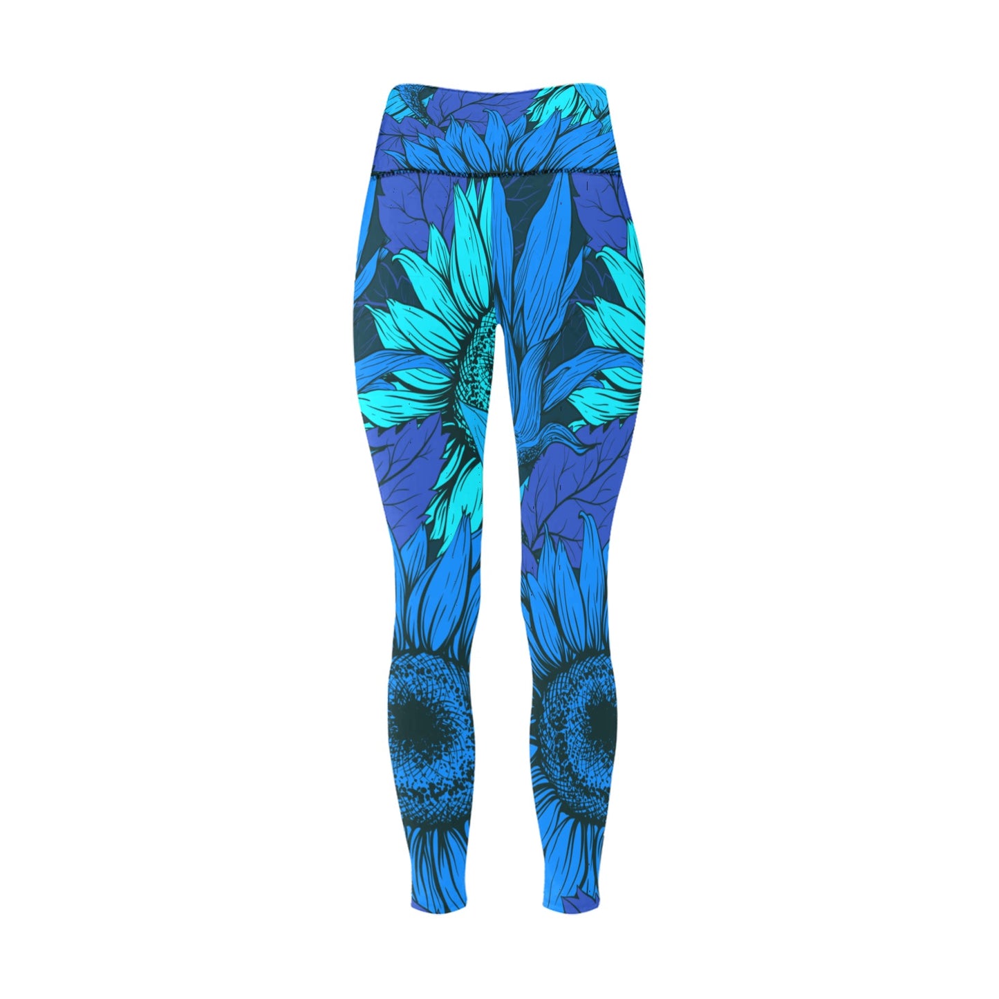 Blue Flow Women's High-Waisted Leggings