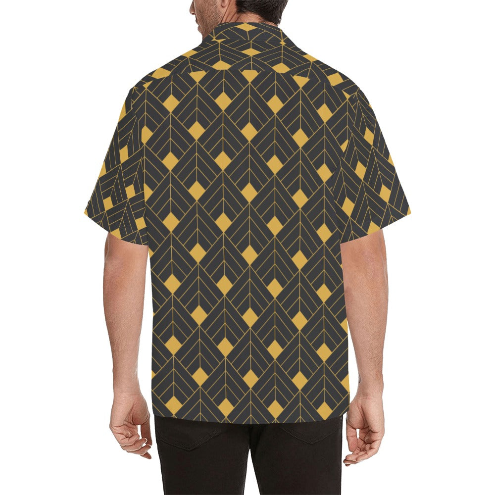 Gold Diamond Hawaiian Shirt- Mens