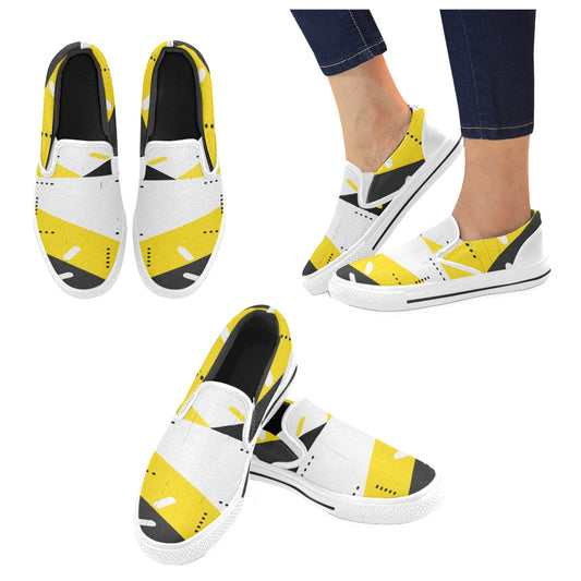 Black & Yellow Slip-on Shoes- Kid