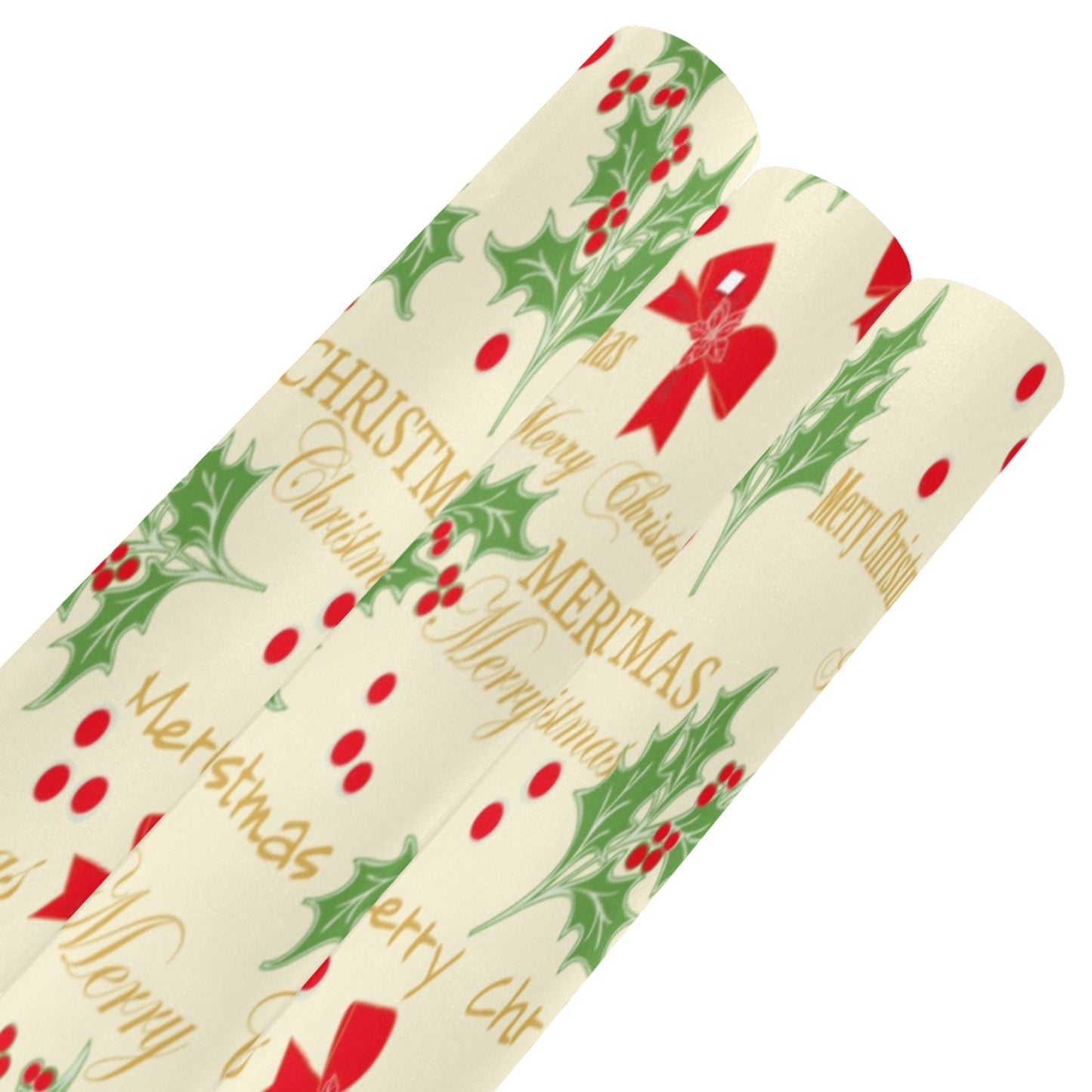 Merry Christmas Gift Wrapping Paper 58"x 23" (3 Rolls)