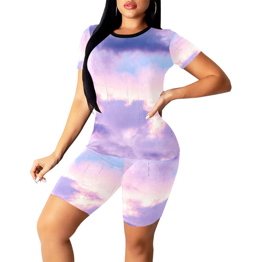 Pastel Skies Women's Short Set