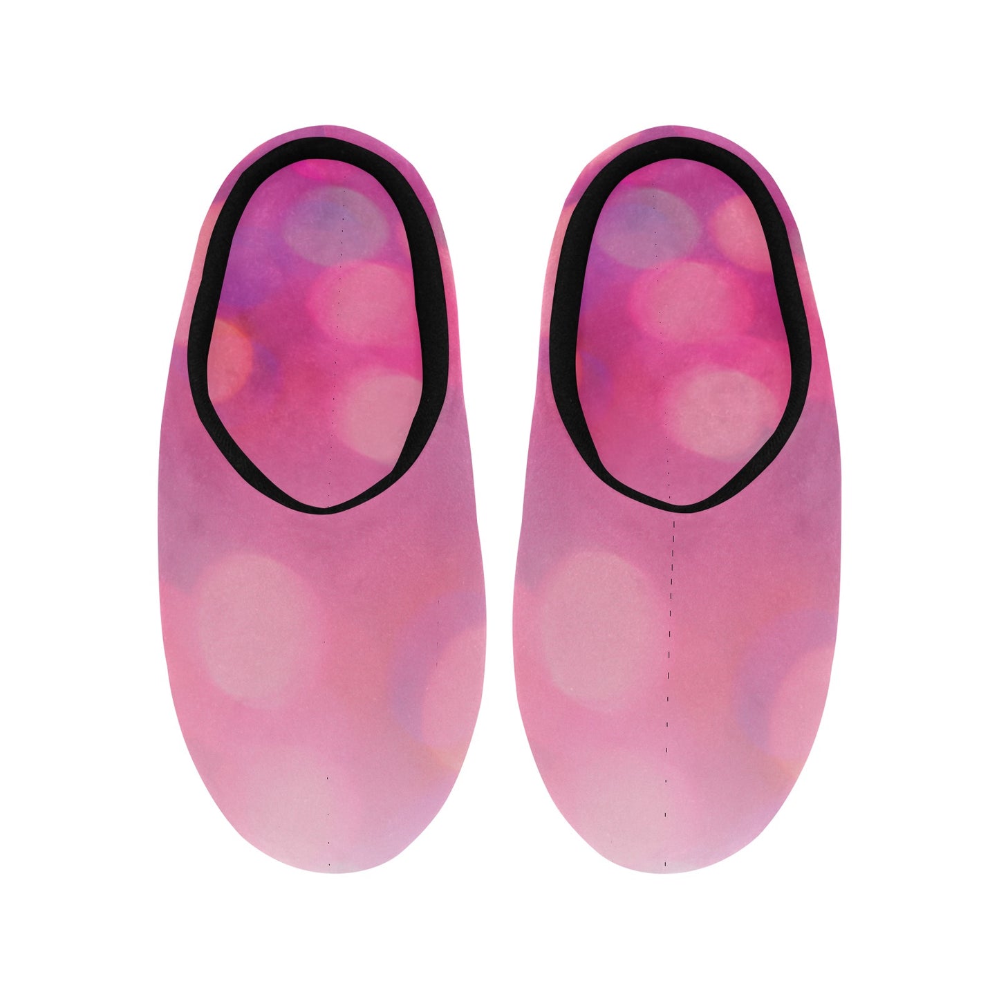 Pink Circle Women's Non-Slip Cotton Slippers