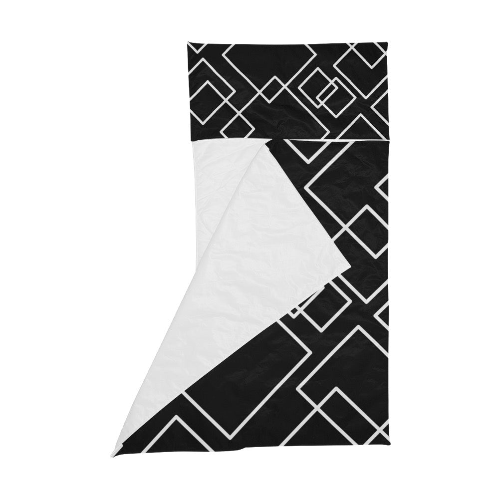 Black Squared Kids' Sleeping Bag