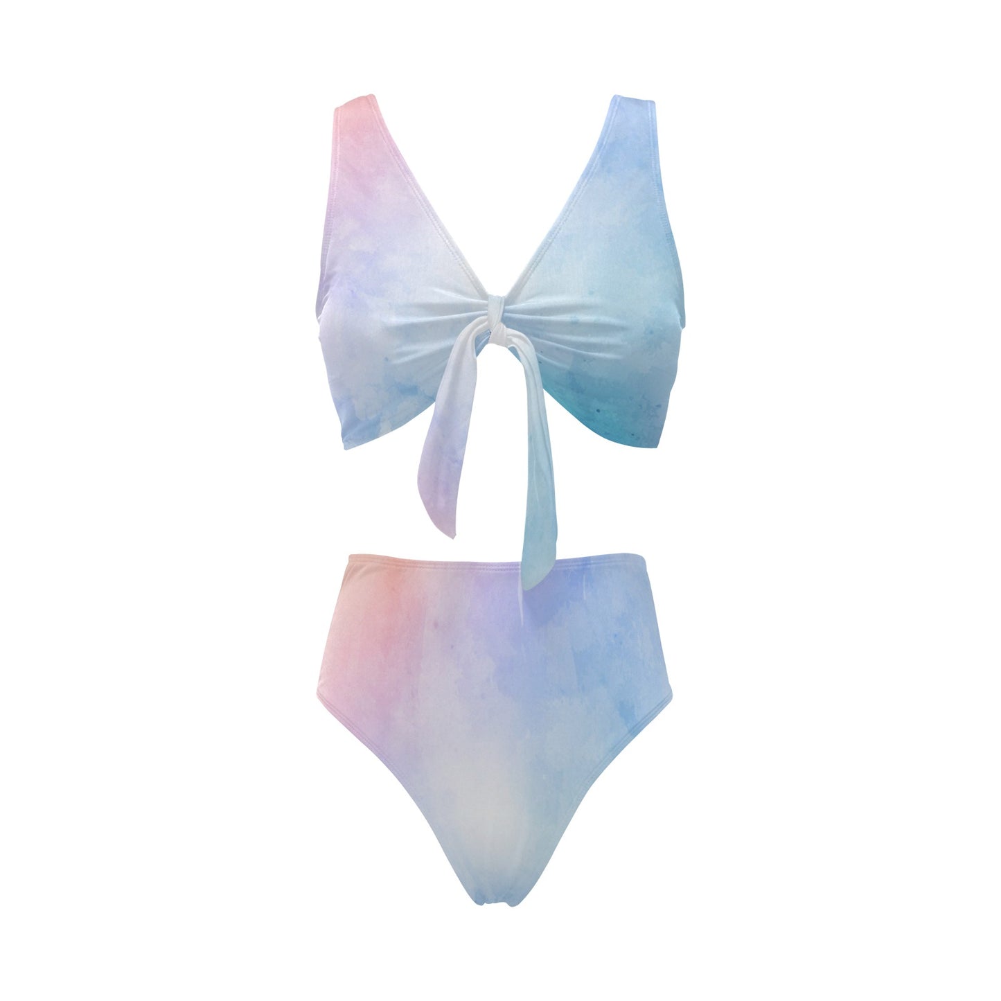 Pastel Palette Chest Bow Tie Bikini Swimsuit