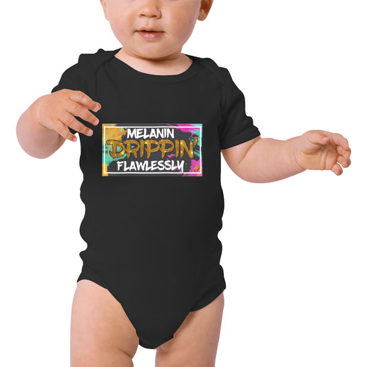 Melanin Drippin Baby Onesie