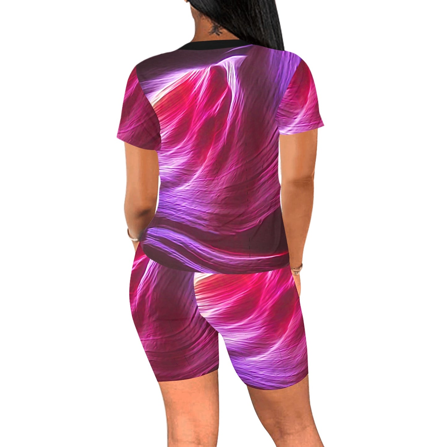 Purple Winds Women's Short Set