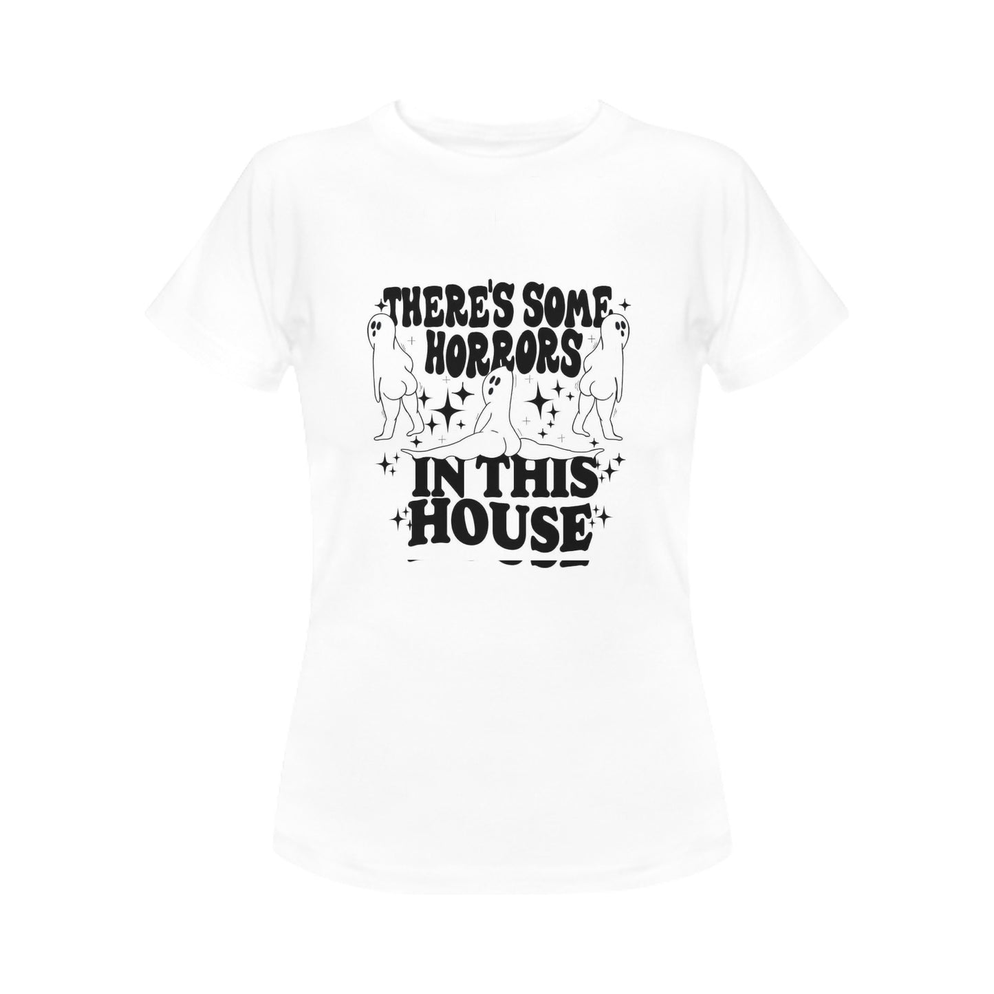 Black/White Halloween Women's T-Shirt