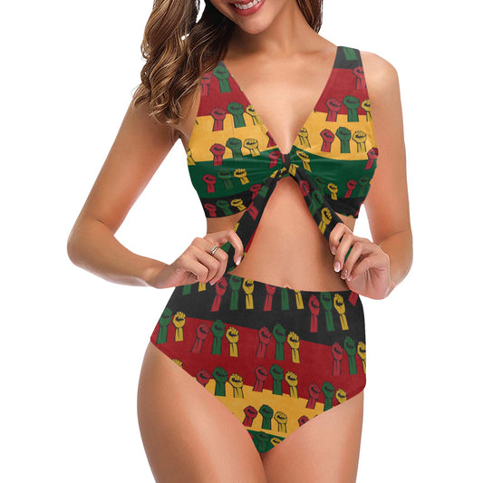 Fist of Unity Bow Tie Swimsuit