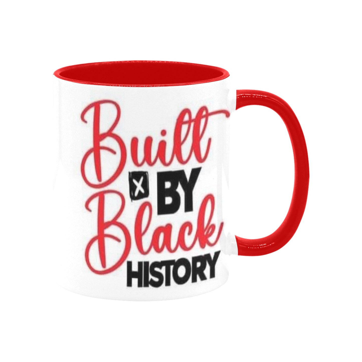 Built by black history Custom Inner Color Mug (11oz)