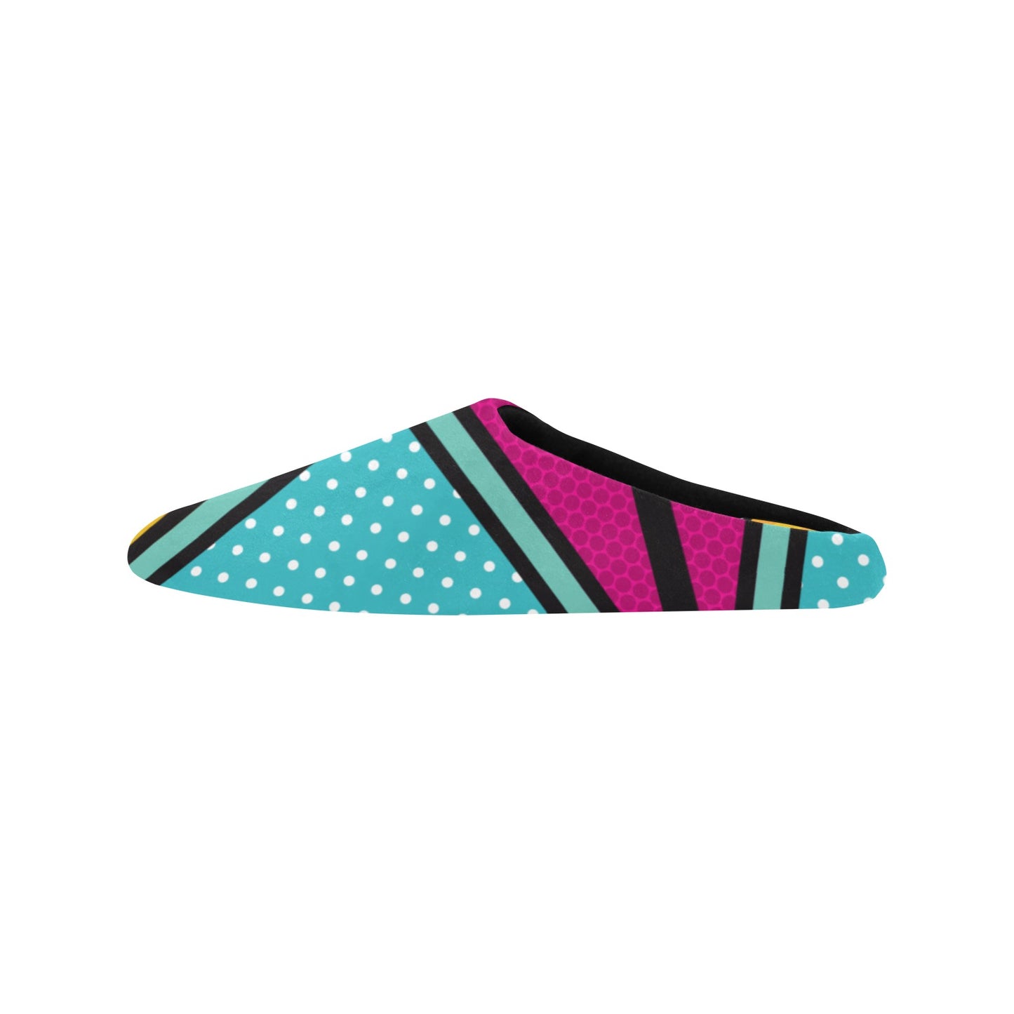 Geo Colorful Women's Non-Slip Cotton Slippers