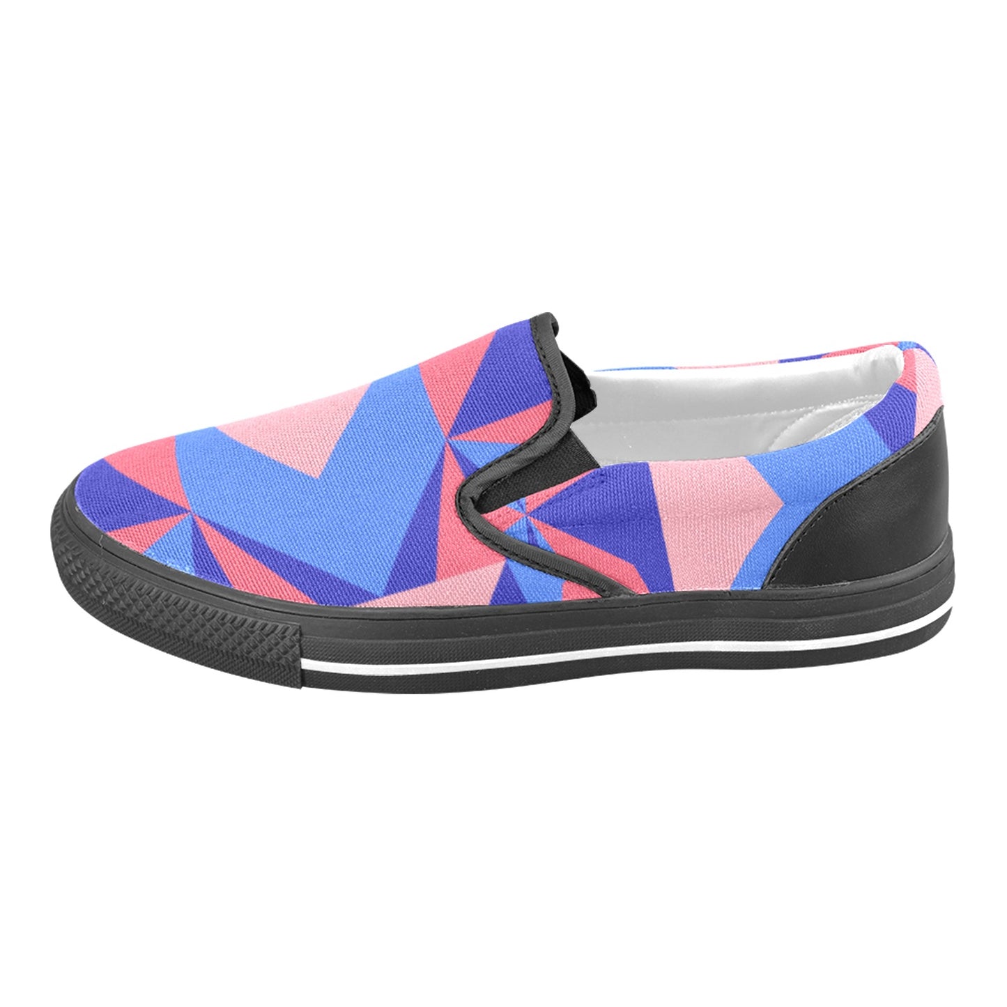 Color Abstract Men's Slip-on Shoes