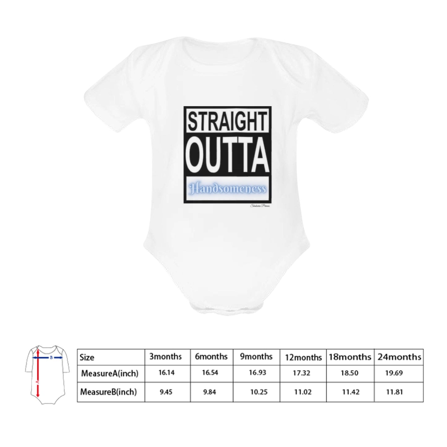 Outta Hansomeness Baby Onesie