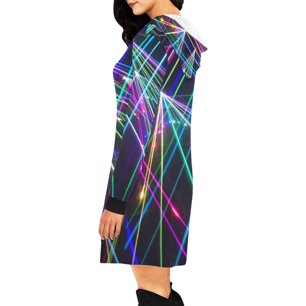 Bright Lights Hoodie Mini Dress