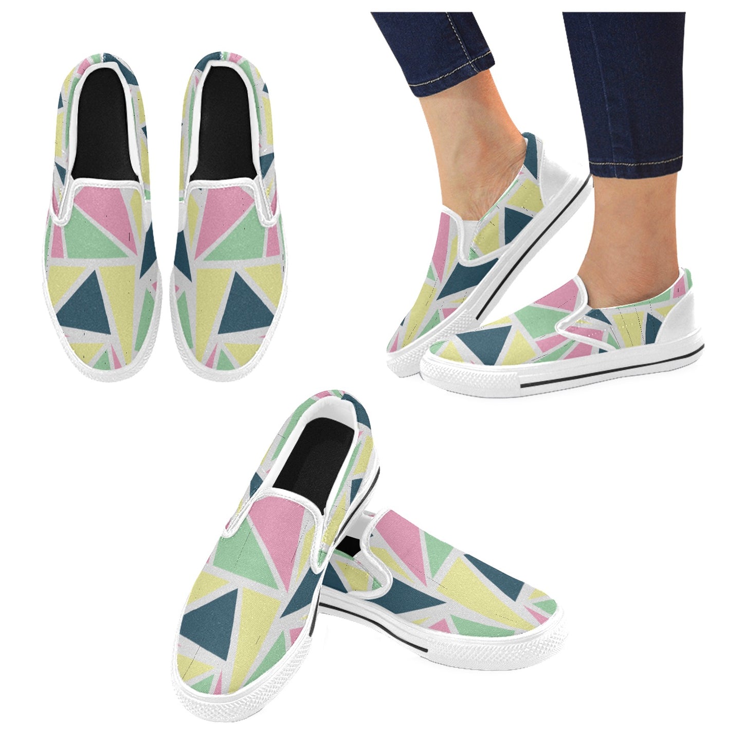 Colored Angles Slip-on Shoes -Kid