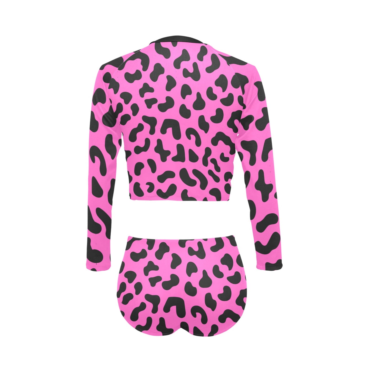 Pink Chee Long Sleeve Bikini Set