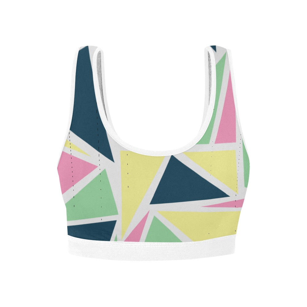 Colored Angles Women's Sports Bra