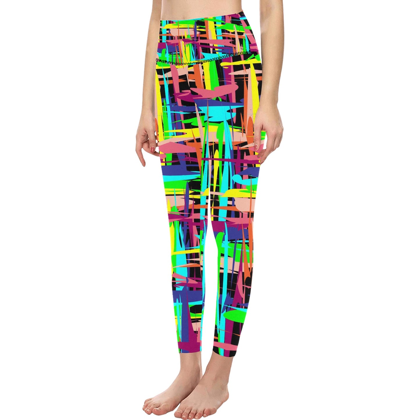 Colorful Lights Women's High-Waisted Leggings