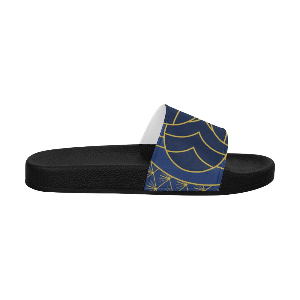 Navy Cut Men's Slides