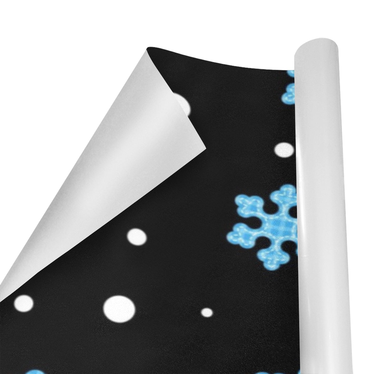 Night Snow Christmas Gift Wrapping Paper 58"x 23" (3 Rolls)