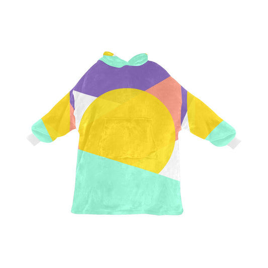 Colorful Circle Blanket Hoodie for Kids