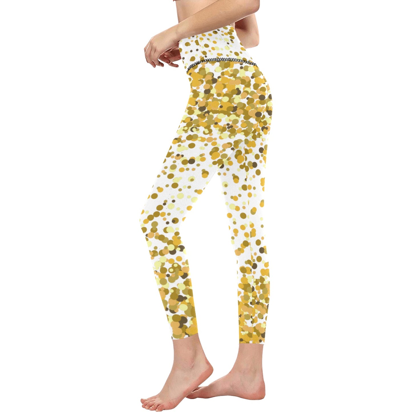 Gold Confetti Women's Leggings