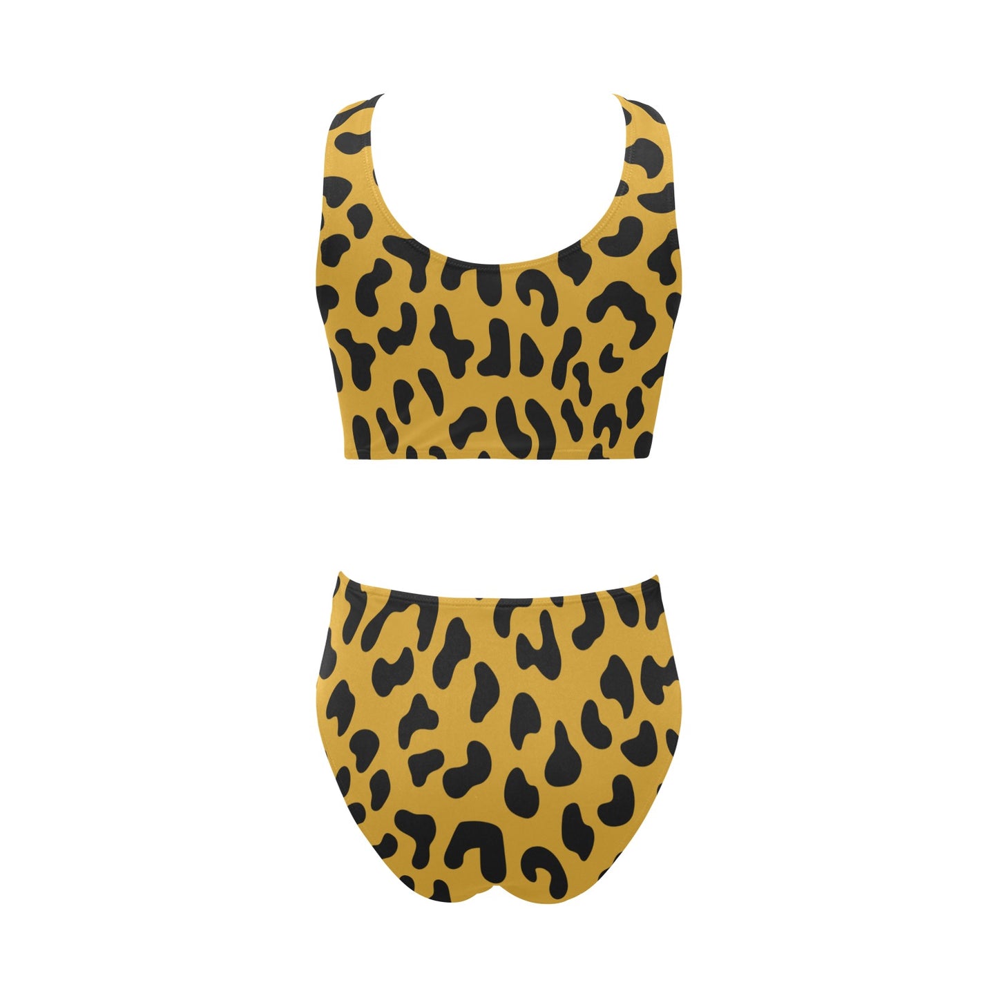 Cheetah Chest Bow Tie Bikini Swimsuit