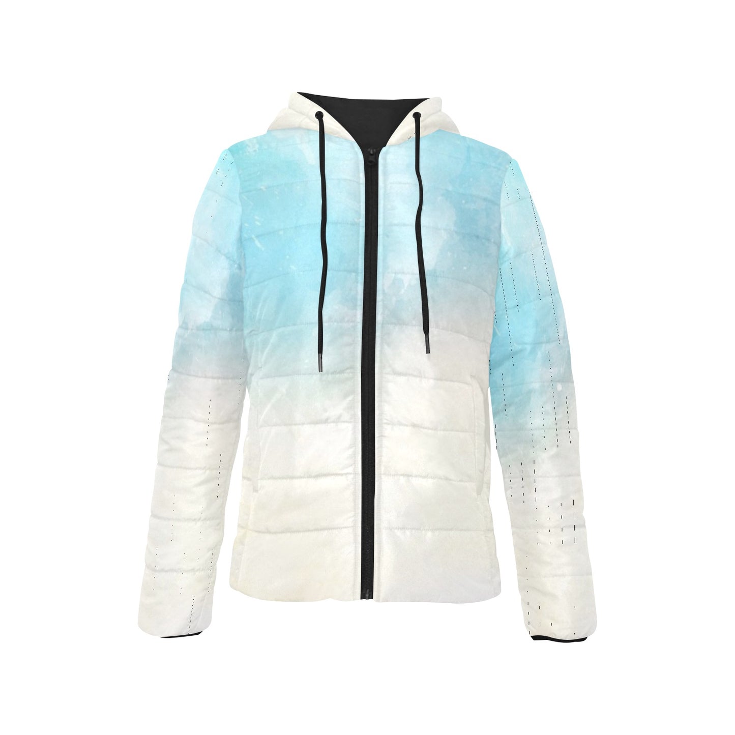 Bluish Women's Hooded Jacket