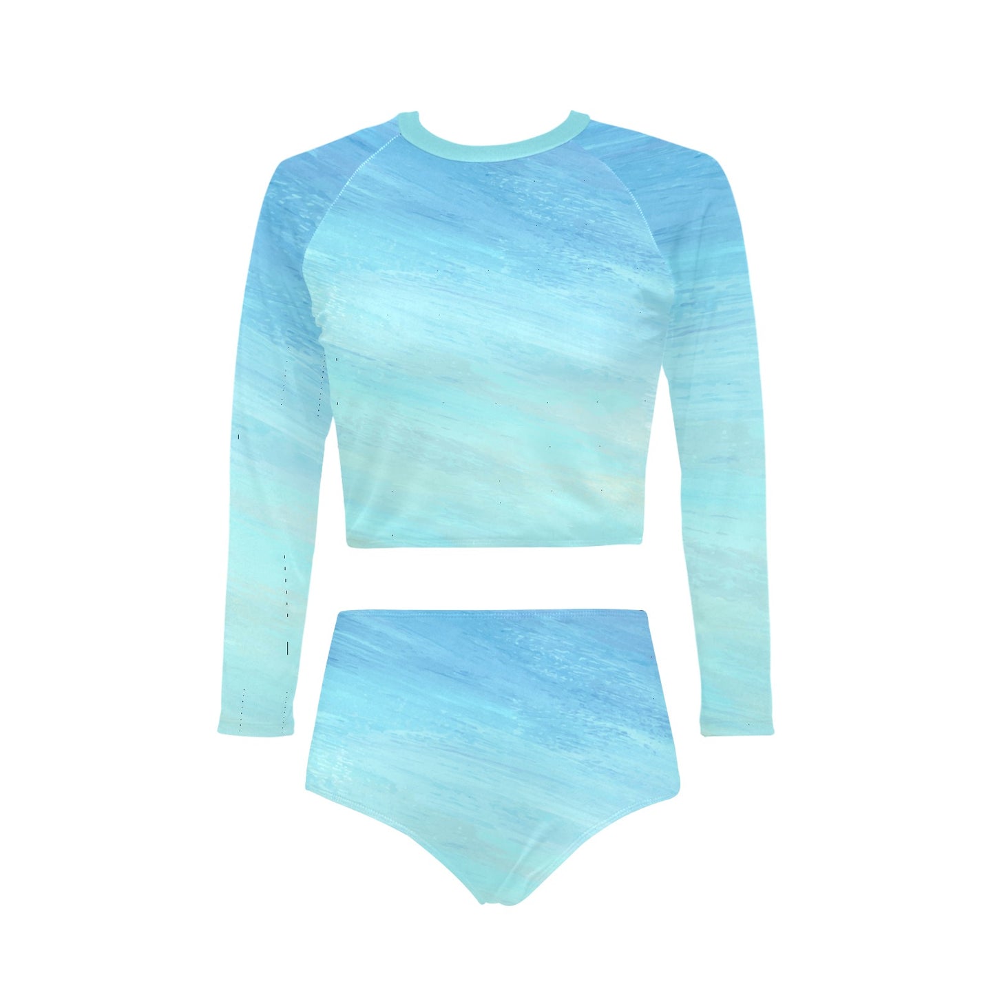 Blue Skies Long Sleeve Bikini Set