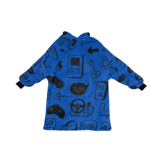 Gamer Blanket Hoodie for Kids