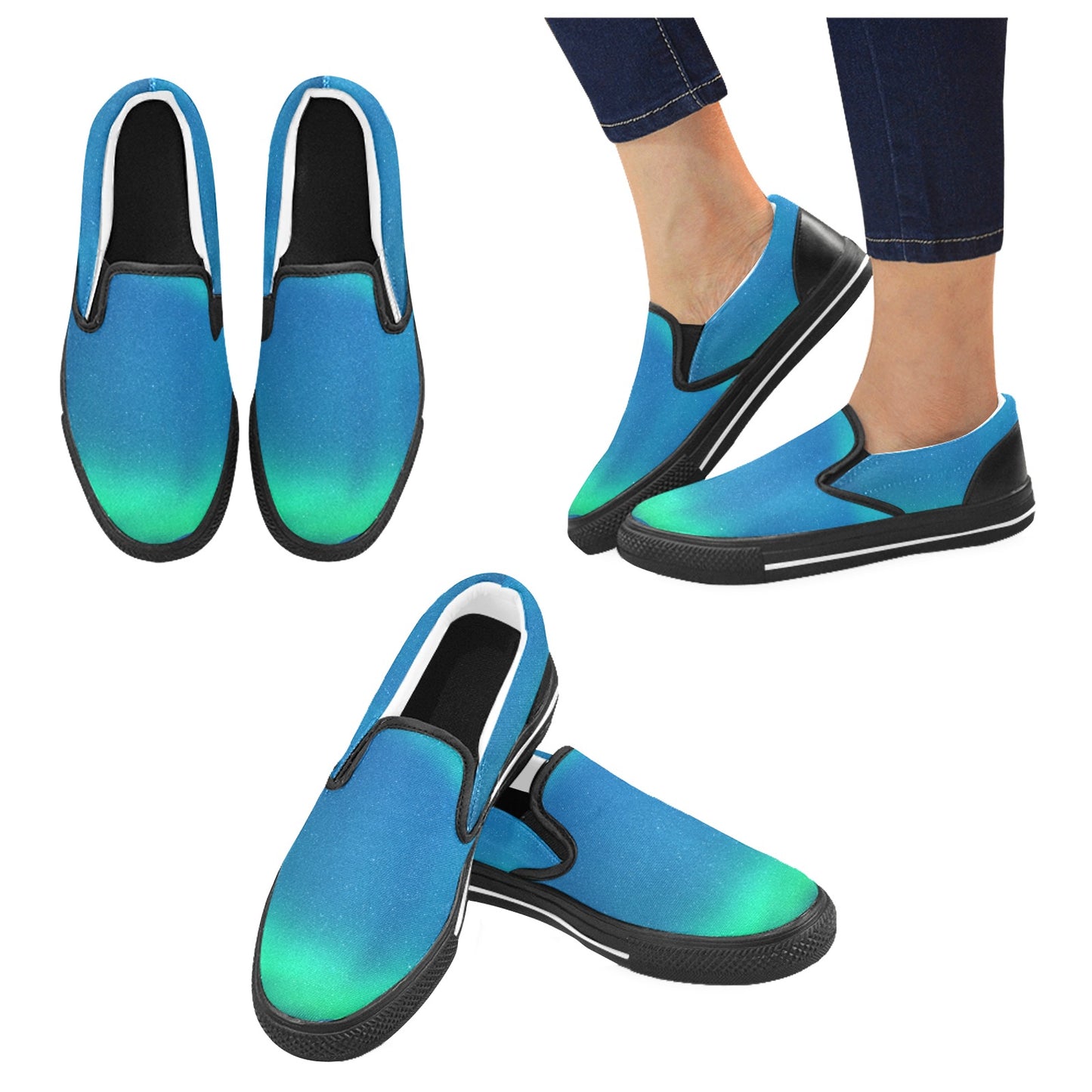 Blue Eclipse Men's Slip-on Shoes