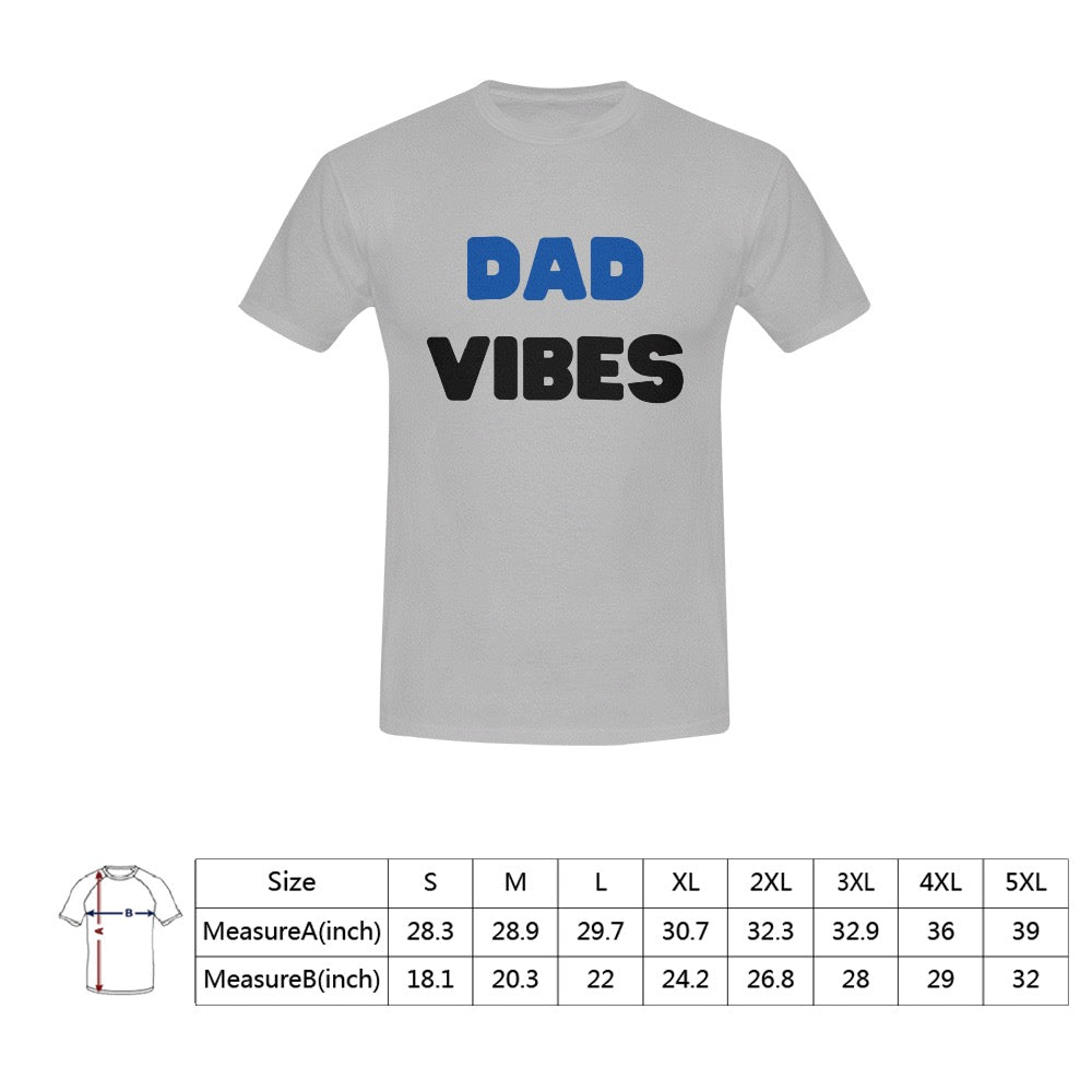 Dad Vibes Men's T-Shirt in USA Size