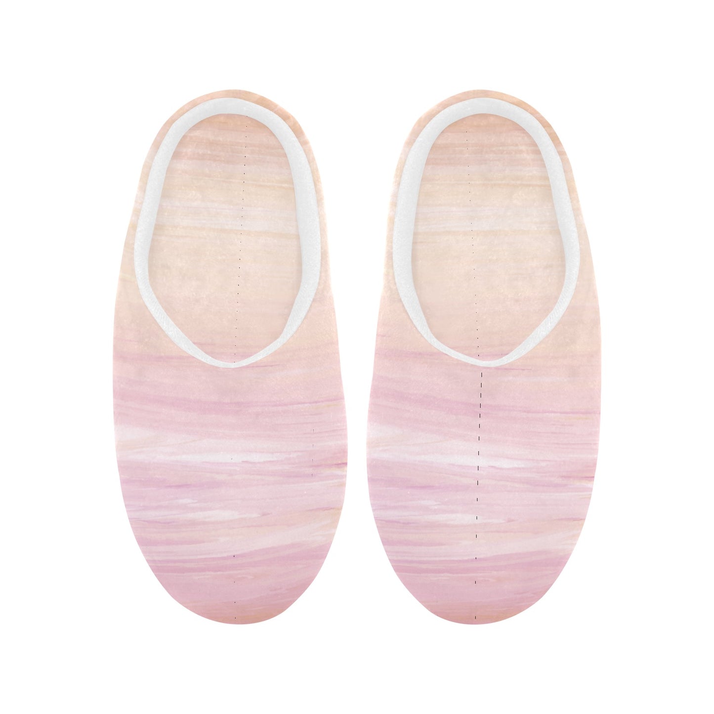 Peach Ombre Women's Non-Slip Cotton Slippers