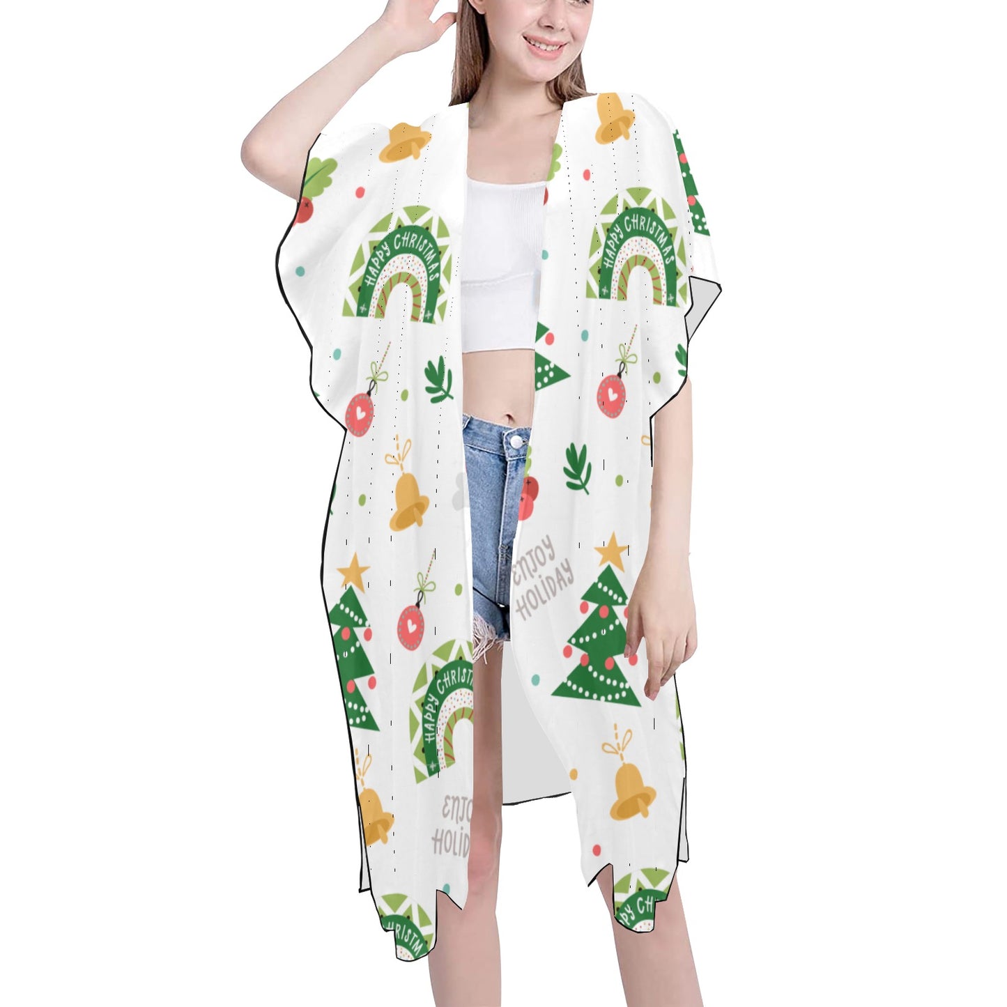 Christmas time Chiffon Cover Up