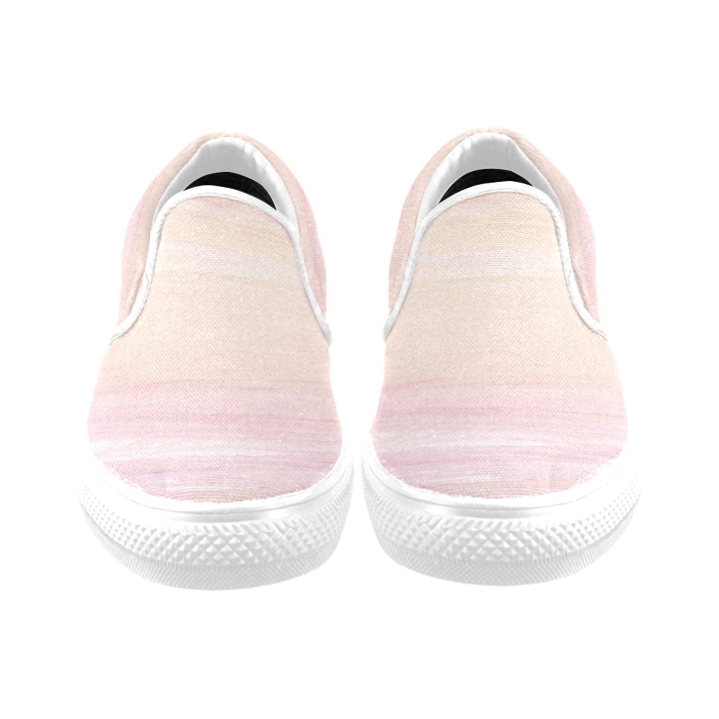 Peach Ombre Men's Slip-on Shoes