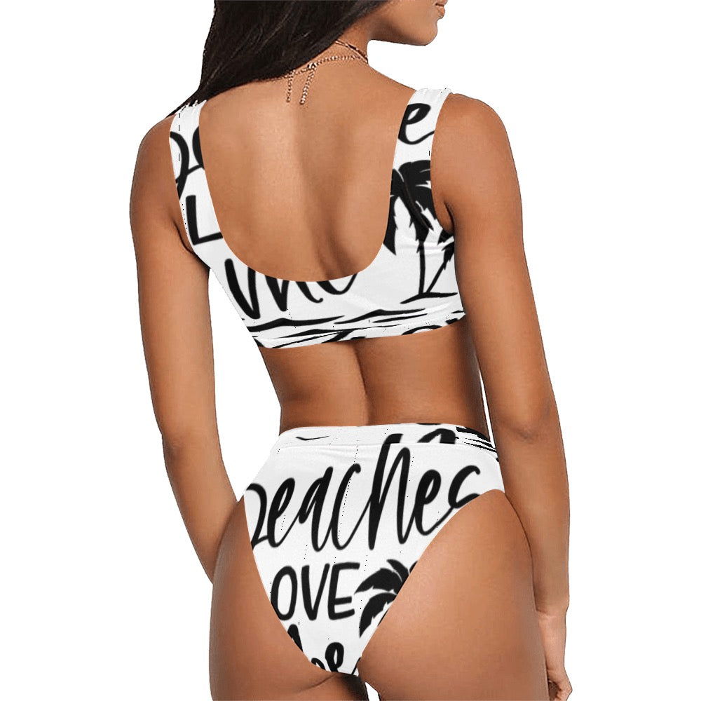 Beaches Love Me Sport Bikini Swimsuit