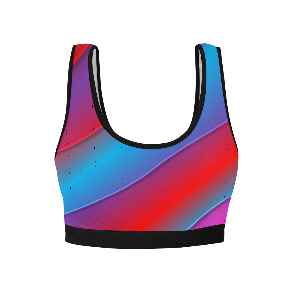 Red Brite Women's Sports Bra