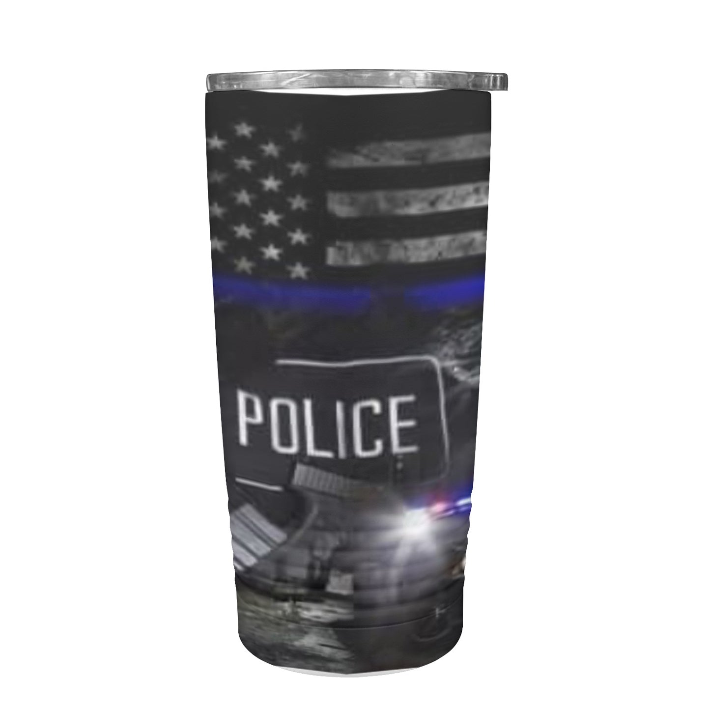 Police 20oz Insulated Stainless Steel Mobile Tumbler