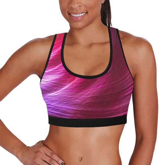 Purple Winds Women's Sports Bra