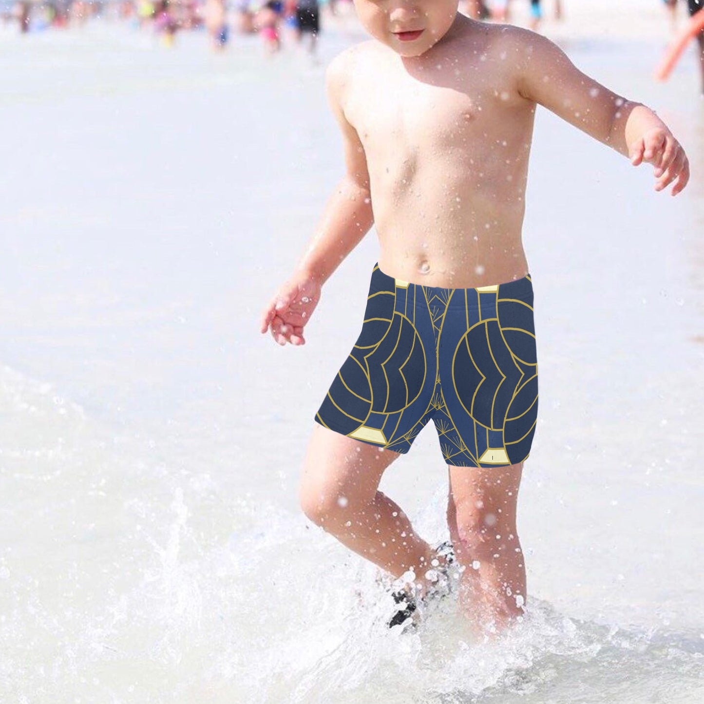 Navy Cut Little Boys' Swimming Trunks