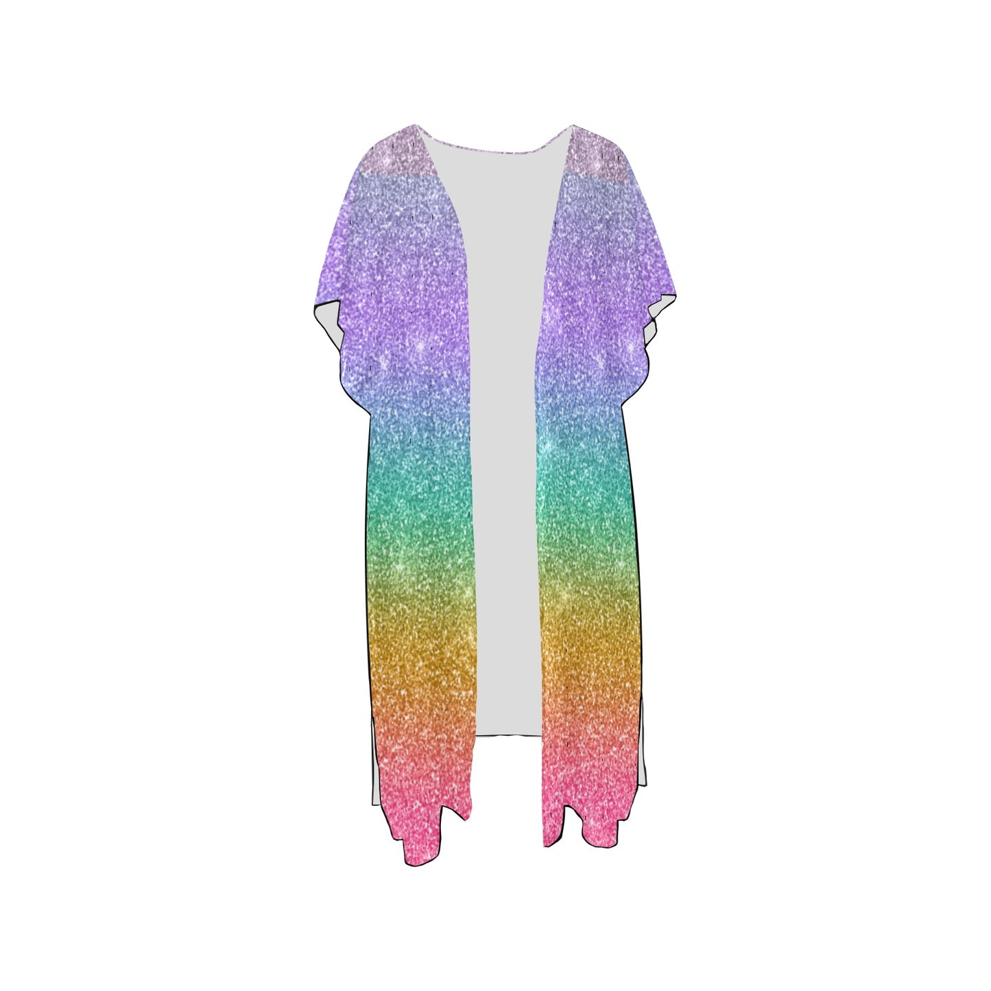 Rainbow Chiffon Cover Up