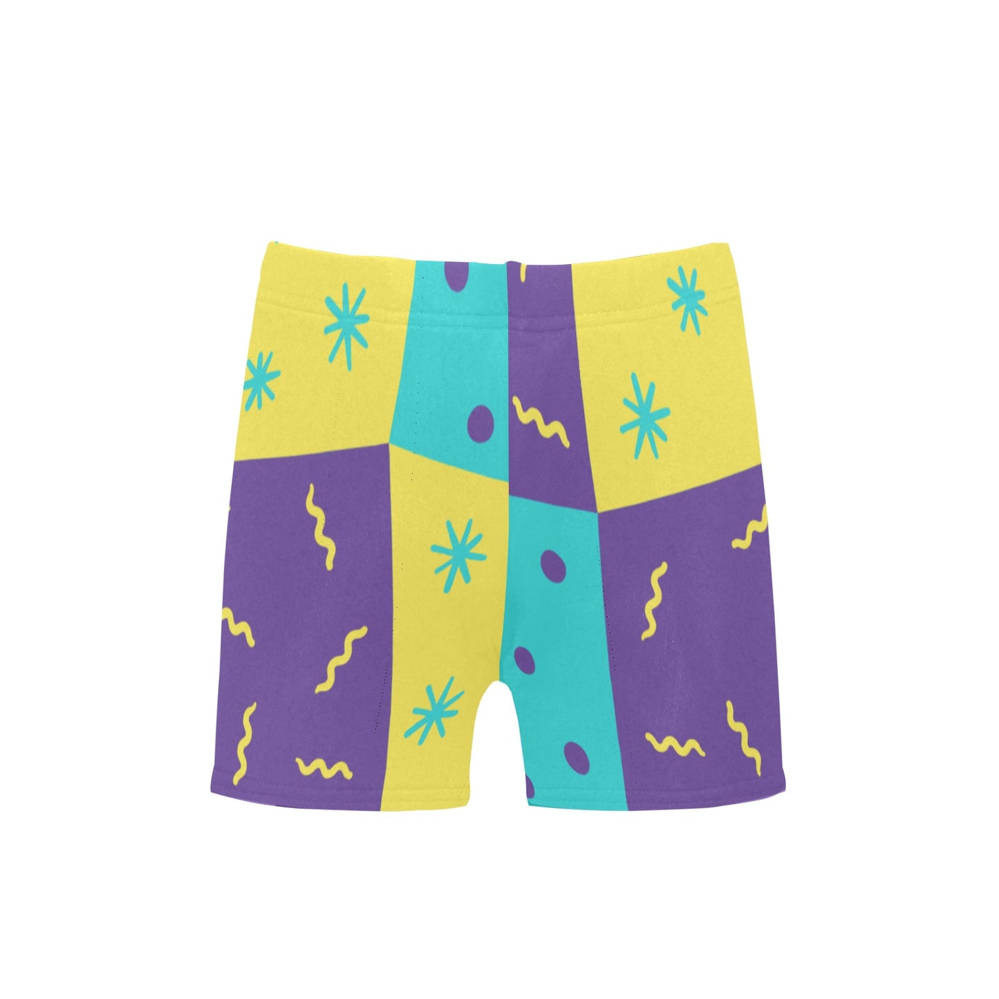 Purple Party Little Boys' Swimming Trunks