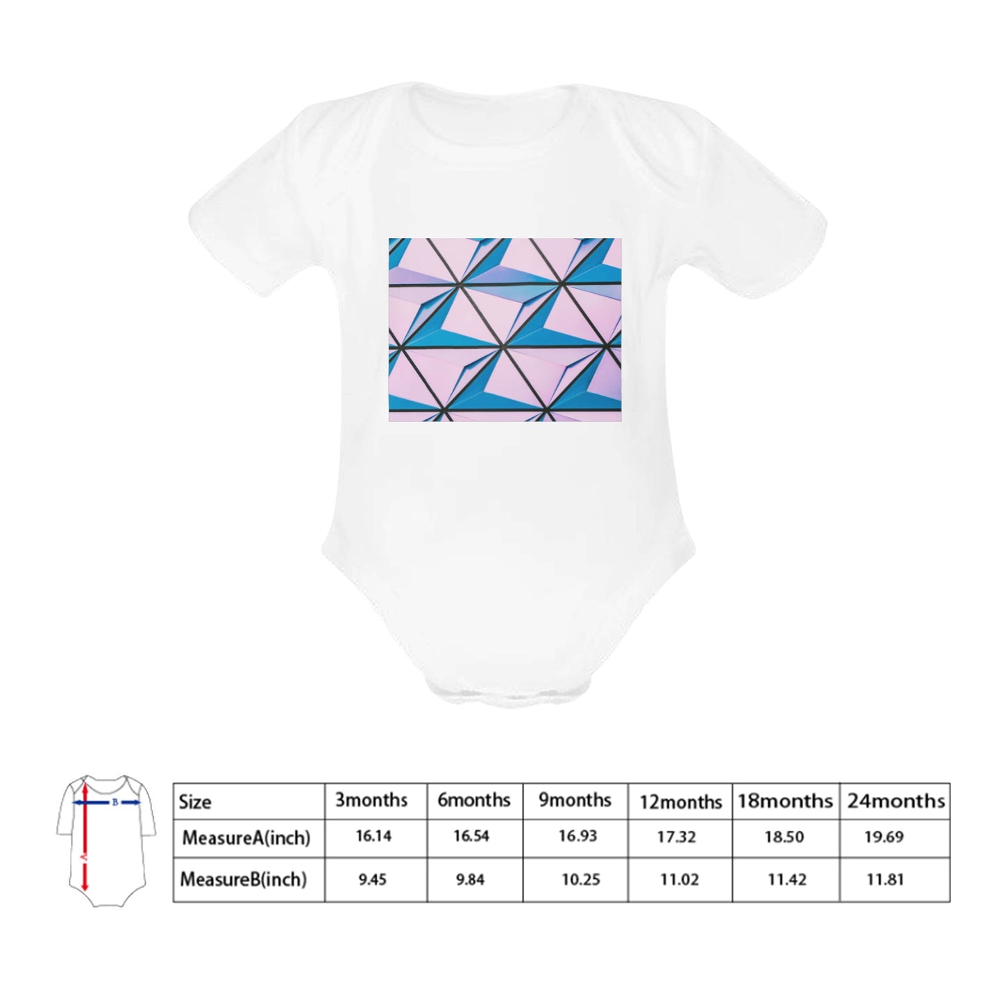 Pink Abstract Baby Onesie